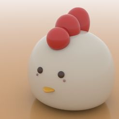 GM-06.jpg STL-Datei Süßes Huhn・Modell für 3D-Drucker zum Herunterladen