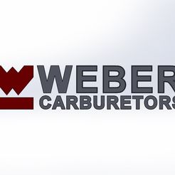Weber-Emblem.jpg Archivo STL VW Golf Weber GTI VR6 insignia emblema Corrado Vento Jetta 16v・Modelo para descargar e imprimir en 3D, Niemeyertim