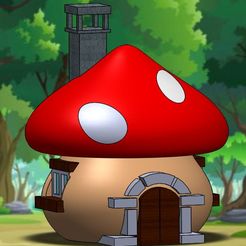 maison.jpg STL file Smurf House・3D printing model to download