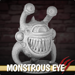 Monstrous-Eyes.png STL file Monstrous Eye RPG Miniature・3D printer design to download, FuturArt-3D