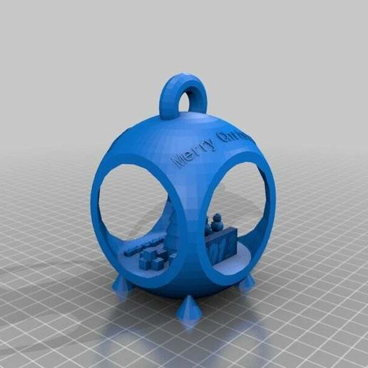 Johnson Customized Christmas Scene Ornament 3D model