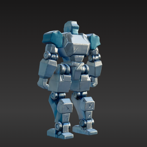 🤖 Low-Poly Robot・ STL File for 3D printing・Cults