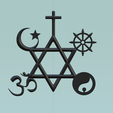 ss3.png 3d printable All religions multi religions atheist wall art