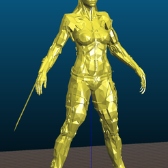 Screenshot_2021-02-23_01-40-02.png Archivo STL gratis Cyborg girl - low poly - Repost・Modelo imprimible en 3D para descargar