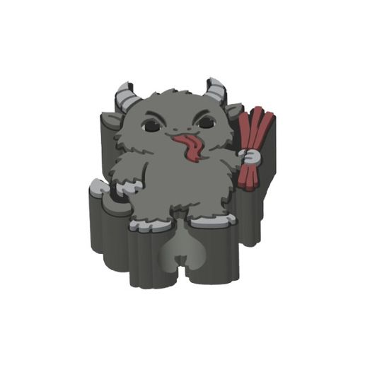 b7b10641-1f30-4b45-ad21-9df49c416277.jpg Kawaii Krampus Соломенный топпер 2 размера 3MF Файл включен