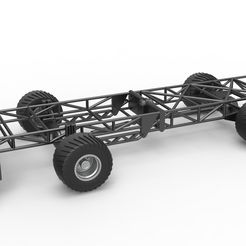 1.jpg 3D file Diecast Chassis of 4wd pulling truck Scale 1:25・Design to download and 3D print, CosplayItemsRock