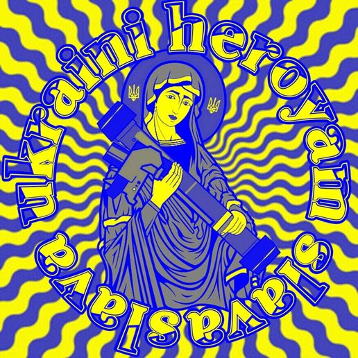 slava ukraini heroyam slava 3D model