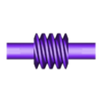 CD30İ10WSGK1_W.stl Worm Gear - Center D. 30 mm - Ratio  5 & 10 - Worm with Shaft