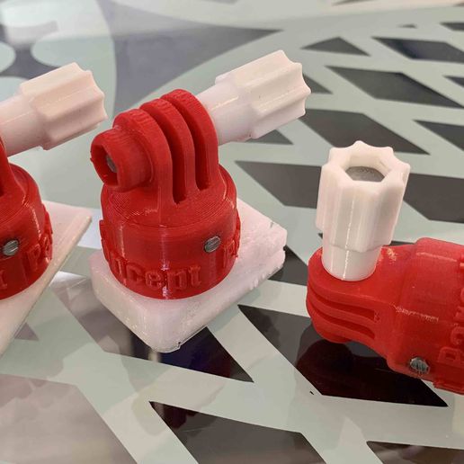 Gopro type 360° mounting kit 3D model