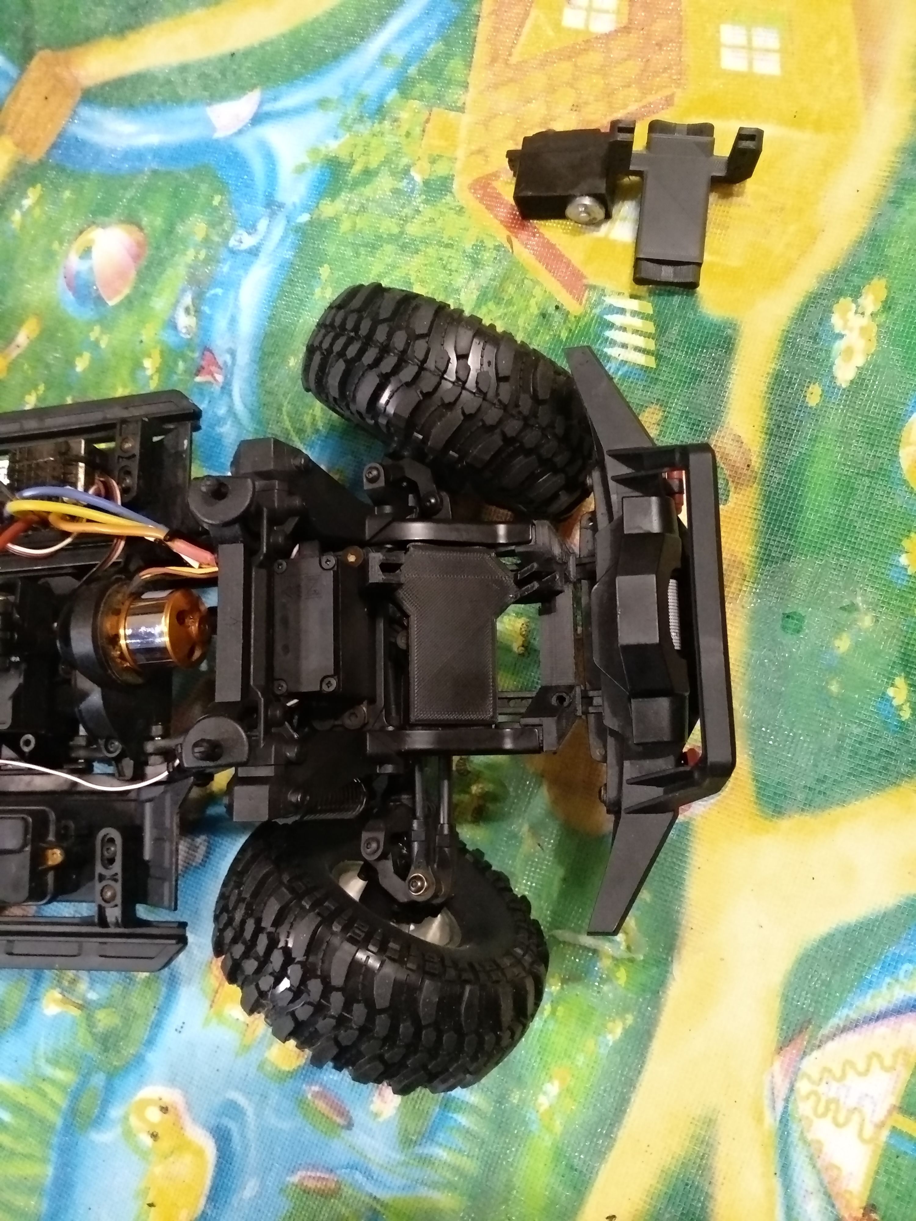 Download STL file Traxxas TRX4 Servo winch plate • 3D printable design