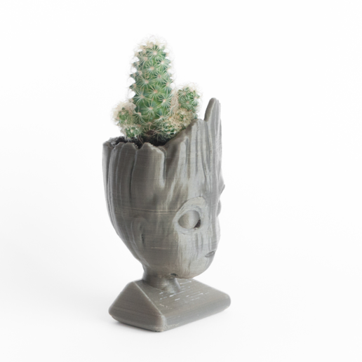 Baby groot (remixed) head planter 3D model