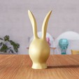 untitled10.png 3D Easter Bunny Head STL File - 341