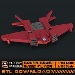 South-Seas-Base-Flyer-1.jpg Archivo 3D Volante de la Base de los Mares del Sur 1/100 1/144・Objeto imprimible en 3D para descargar