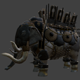 white-elephant-1.png Древний боевой слон с доспехами - историческая 3D печать модели STL