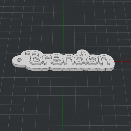 Keychain Brandon 3D model