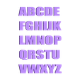 ALPHABET.stl 3D ALPHABET