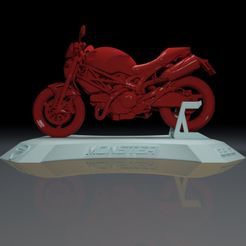 2.jpg Ducati Monster 696 Motocicleta 3D Imprimible
