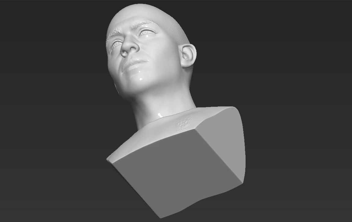 22.jpg 3D file Ronaldo Nazario Brazil bust 3D printing ready stl obj formats・3D printable model to download, PrintedReality