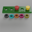 ToleranceTest-V15-All.png Schraubentoleranz-Testkit + STEP FILE