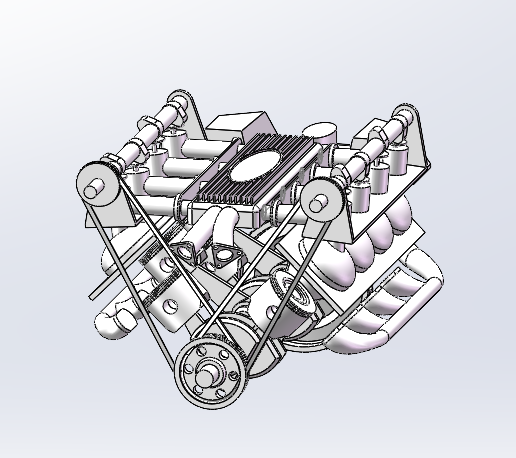 🚗 v8 engine・Free STL File for 3D printing・Cults