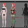 4c.png Archer girl - Realistic Female Character - Blender Eevee
