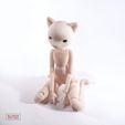 DSC09705.jpg BJD Doll stl 3D Model for printing Moony Cat Furry Anthro Ball Jointed Art Doll 35cm 20cm