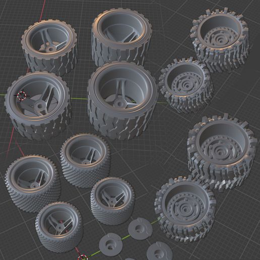 all-show.jpg Off Road and Street Bash Tires & Rims - Hotwheels Matchbox 1:64 scale