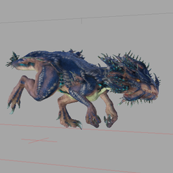 2023-01-15_17-43-27.png Fichier OBJ Velanosaurus du jeu ARK.・Modèle imprimable en 3D à télécharger
