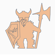Dwarf Warrior Halberdier.png STL file Dwarf Warrior Meeple Pack・Design to download and 3D print