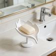 Soap-Dish-2.jpeg Leaf-Shaped Soap Dish with Drainage Stand