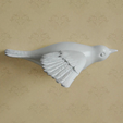 flying_birds_2.png Wall decoration - Flying birds (STL files for 5 different flying bird models)