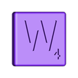 Dual_Shell_W.STL Fichier STL gratuit Pièces et support SCRABBBLE・Modèle imprimable en 3D à télécharger