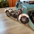 20240328_122023.jpg 1940 HARLEY DAVIDSON WL MOTORCYCLE - MOTO HARLEY -WALL ART - 2D - WALL DECORATION