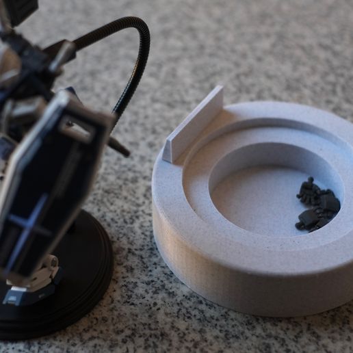 Gundam model gunpla stand/base with storage function 3D model