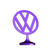 volkswagen logo_stl.stl volkswagen hood ornament