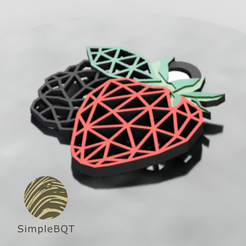 Geometric-Strawberry-Blackberry-earring-keychains-necklace-1.png Fichier STL gratuit Boucles d'oreilles/chaîne de clés en forme de baies géométriques・Objet imprimable en 3D à télécharger