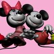 9.jpg Mickey and Minnie mouse for 3d print STL