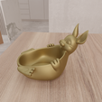untitled1.png 3D Cute Easter Bunny Basket for Indoor as Stl File & Easter Gift, Easter Day, Bunny Planter, Easter Basket, Desk Planter, 3D Print File