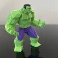 02.JPG Fichier STL Faible Poly Hulk・Modèle à imprimer en 3D à télécharger
