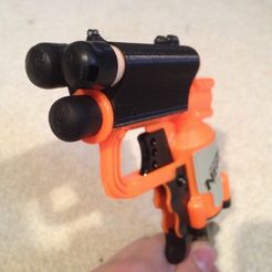 Pistolet NERF N-Strike Elite Jolt avec 2 fléchettes Elite, orange