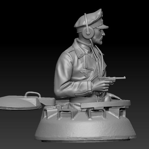 🪖 Tank Commander(Picture Coloured With AI Only)・ STL File for 3D ...