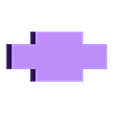 Q_MR_Blocker.stl Fichier STL gratuit monorail quart de voie・Modèle à télécharger et à imprimer en 3D