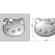 Hello-kitty-Relif-mold-04.jpg Mold Hello Kitty onlay relief 3D print model