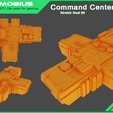 Scifi building miniatures STL file pack for gaming Command Center Scifi Structures Vol 1