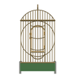bird_cage-01 v30-23.png House Style Economy bird cage for finches, canaries, parakeets and other small birds 3d print cnc