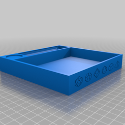 dicetraywithmini.png Бесплатный 3D файл Основной поднос для кубиков・Модель 3D-принтера для скачивания