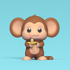 Cod121-Monkey-Banana-1.png 3D file Monkey Banana・3D print design to download