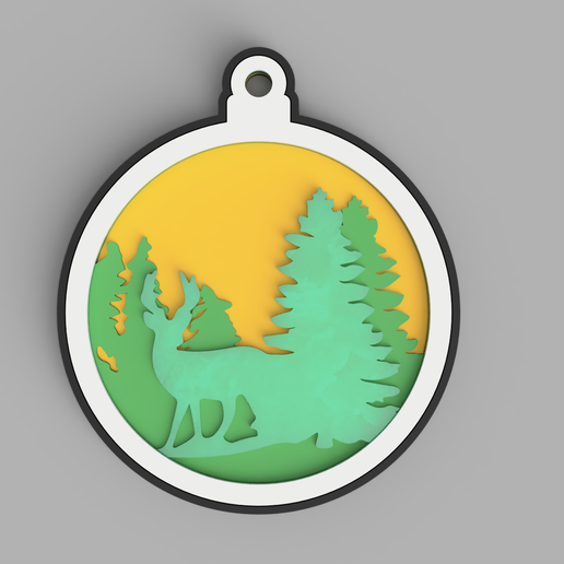 LP07 - ELK ORNAMENT 3D model