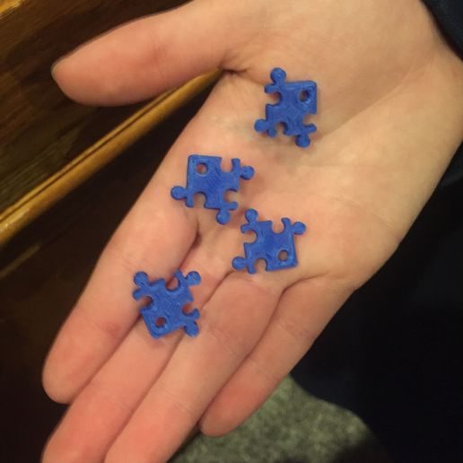 puzzle piece charm 3D model