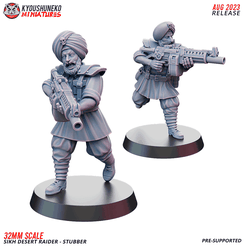 SCI_07_SIKH_DESERT_RAIDER_STUBBER.png Файл STL сикхские рейдеры пустыни - СТУББЕР・Модель для печати в 3D скачать